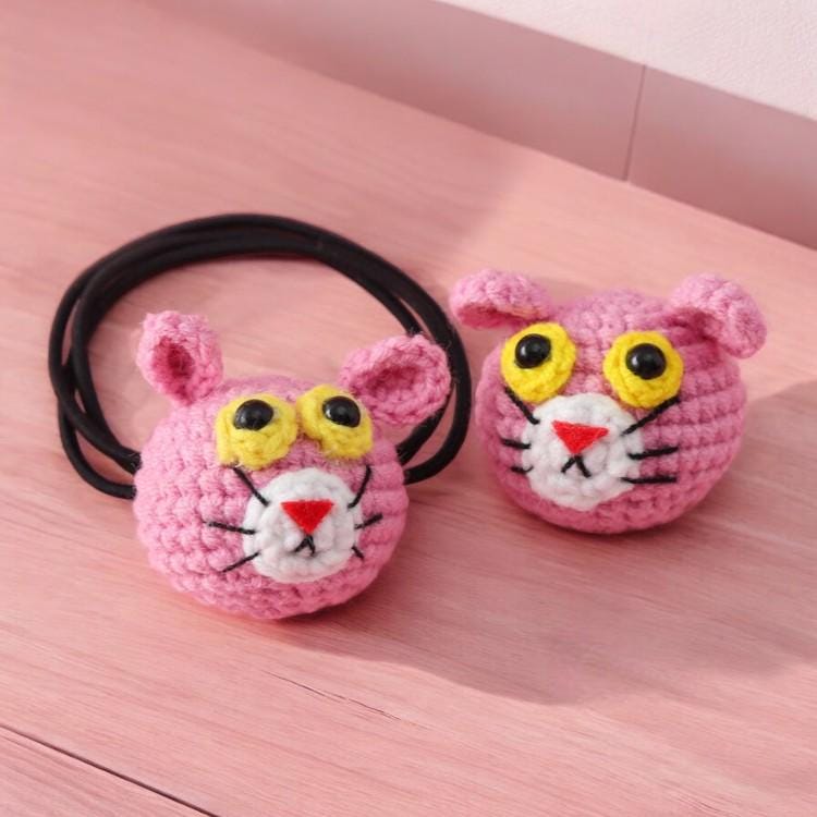 Handmade Crochet Pattern Hair Ties For Girls