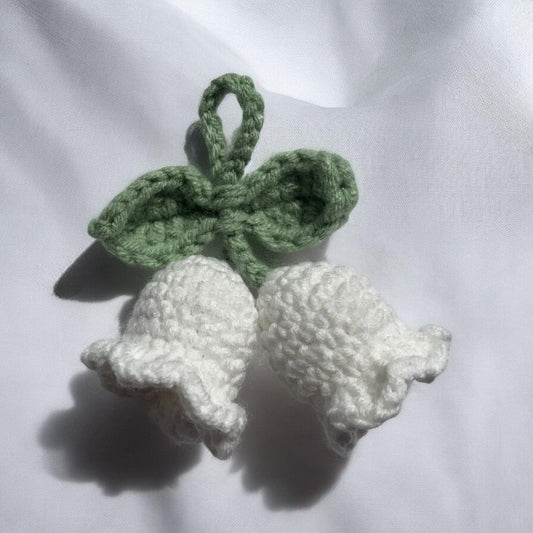 Crochet Lily Of The Valley Rope Pendant
