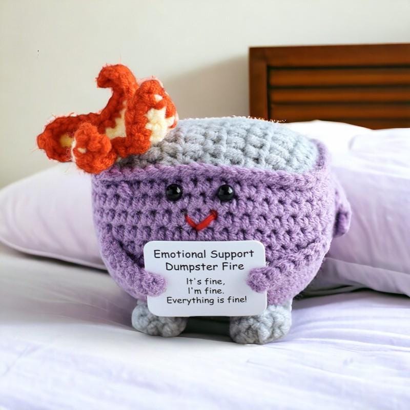 Cute Crochet Ornament For Desk Decor