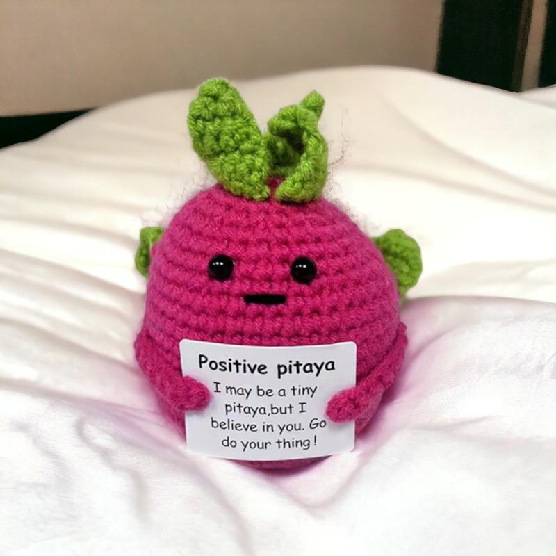 Crochet Pitaya Ornament For Desk Decor