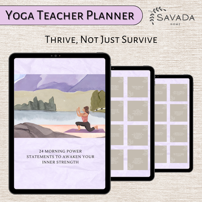 Yoga Teacher Planner