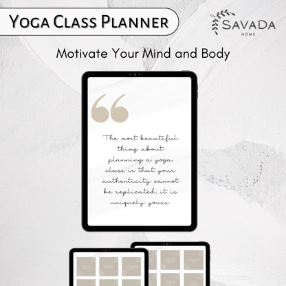 Yoga Class Planner