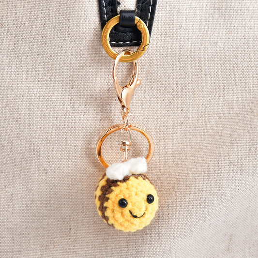 Unique Bee Plushie Keychain