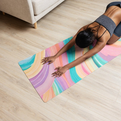 Creative Rainbow Colors Yoga Mat