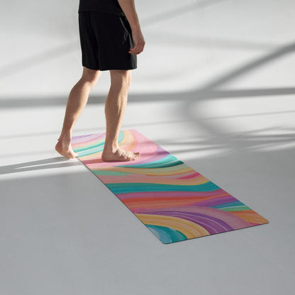 Creative Rainbow Colors Yoga Mat