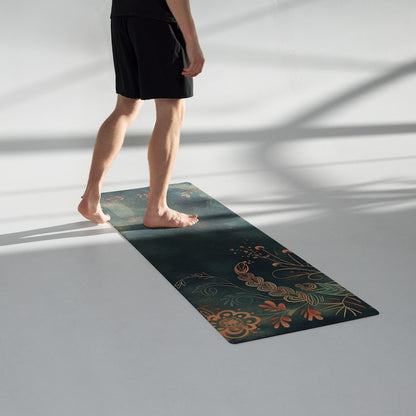 Unique Dream Leaves Print Meditation Mat