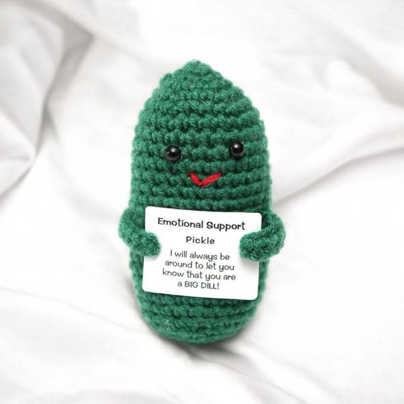 Cute Motivational Pickle Plushie