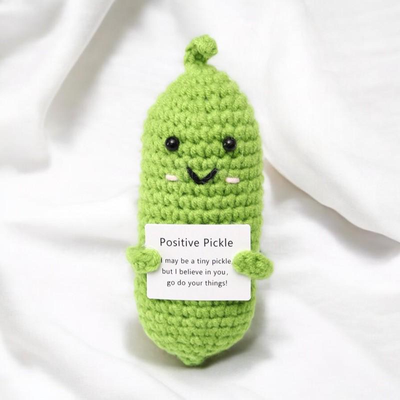 Cute Motivational Pickle Plushie