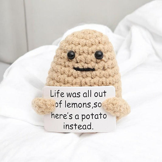 Unique Crochet Motivational Potato