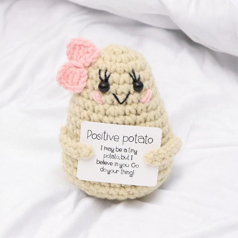 Unique Crochet Motivational Potato