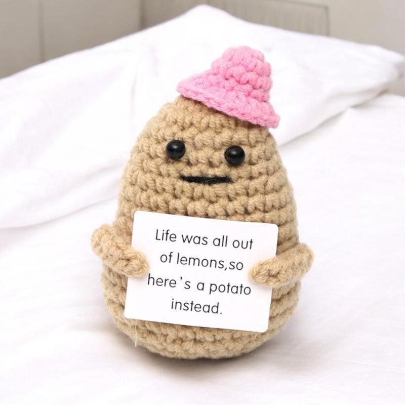 Unique Crochet Motivational Potato