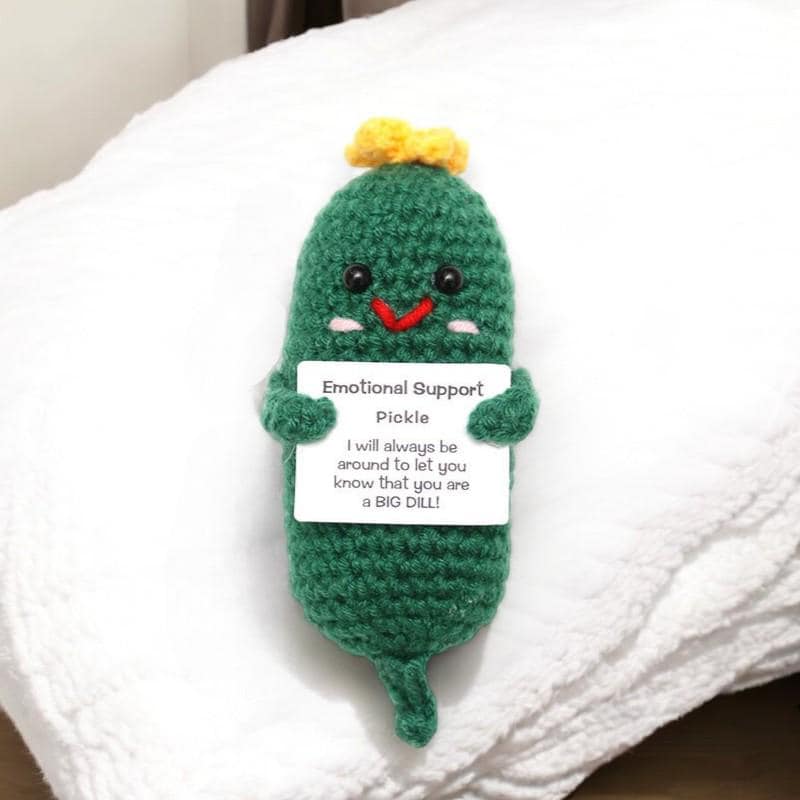 Unique Crochet Pickle Plushie