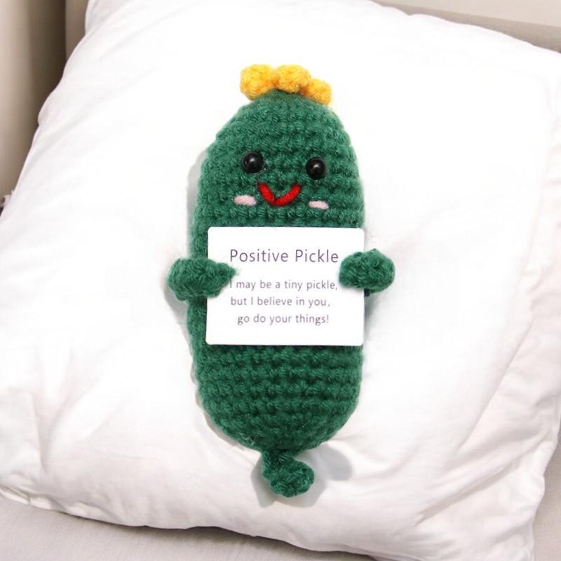 Unique Crochet Pickle Plushie