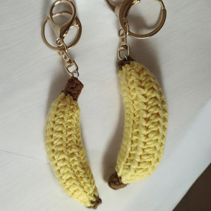 Crochet Fruit Keychain Pendants