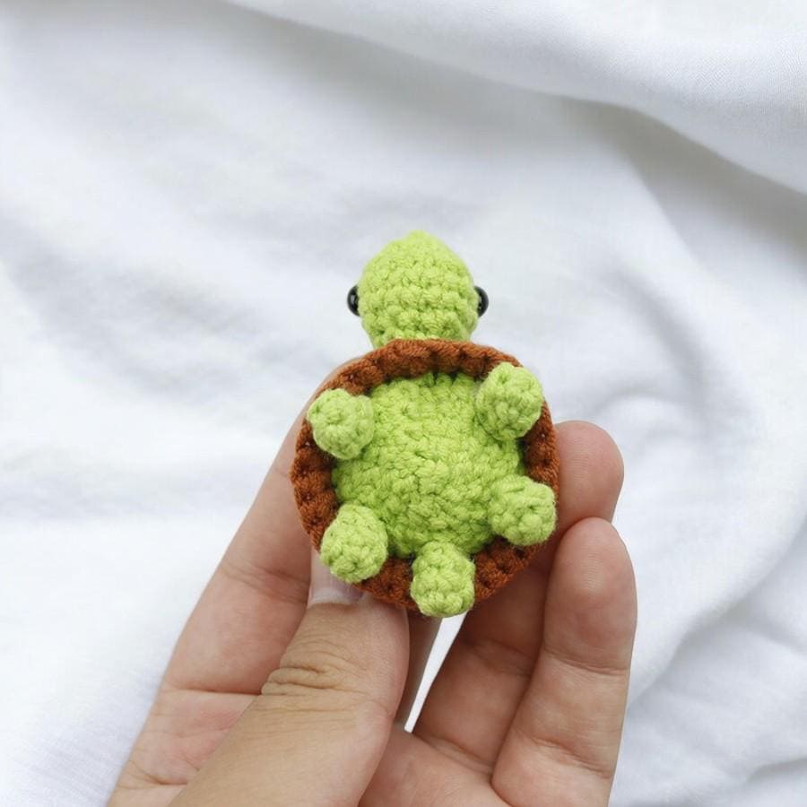 Cute Crochet Turtle Keychain For Kids