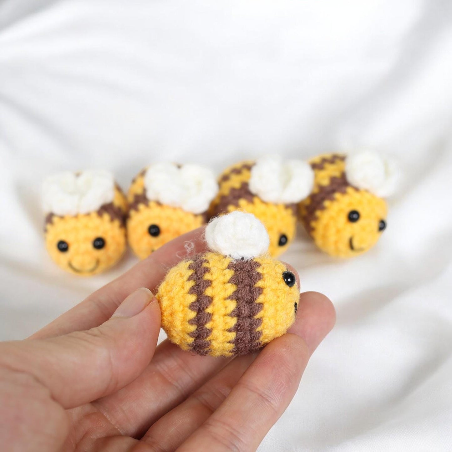 Unique Bee Plushie Keychain