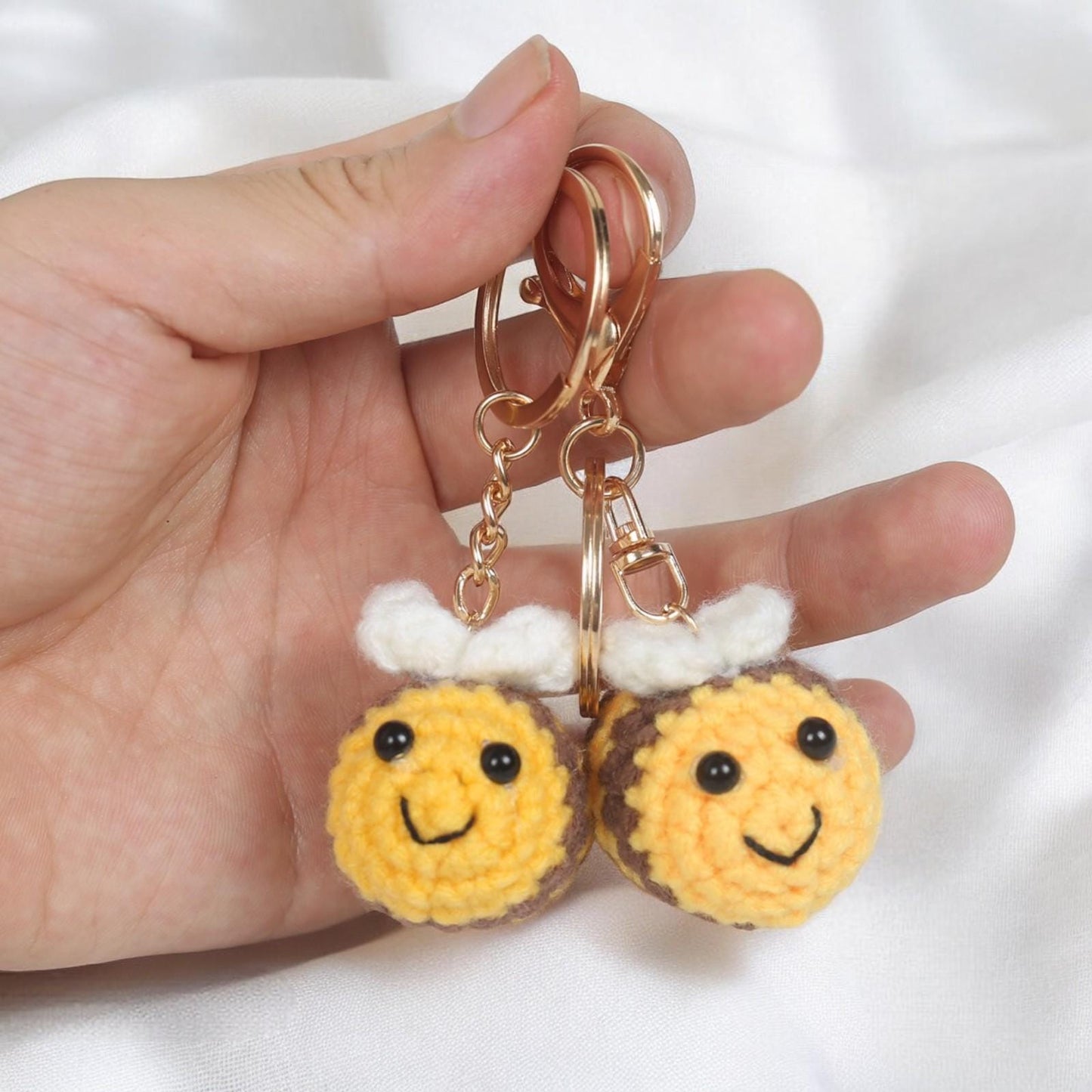 Unique Bee Plushie Keychain