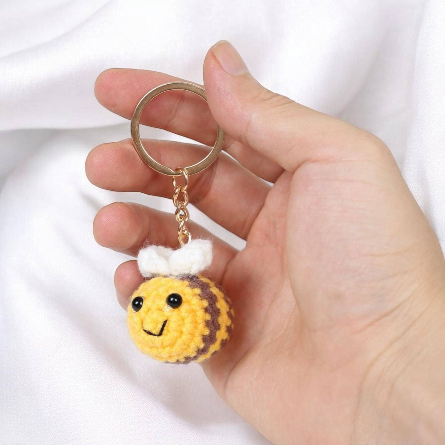 Unique Bee Plushie Keychain