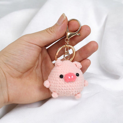 Cute Capybara Plush Keychain