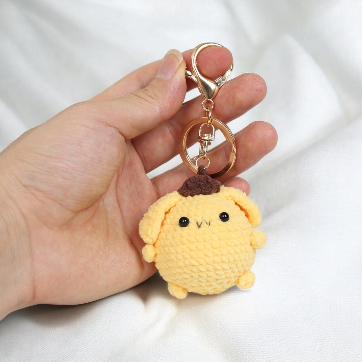 Cute Capybara Plush Keychain