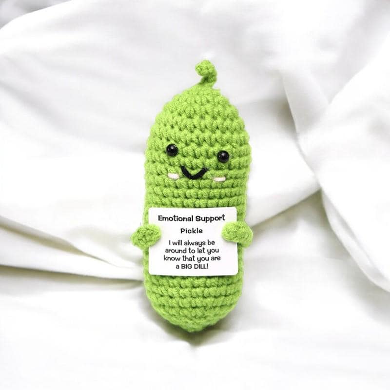 Cute Motivational Pickle Plushie