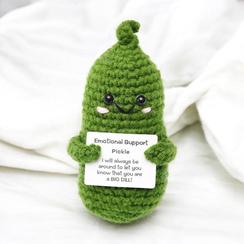 Cute Motivational Pickle Plushie