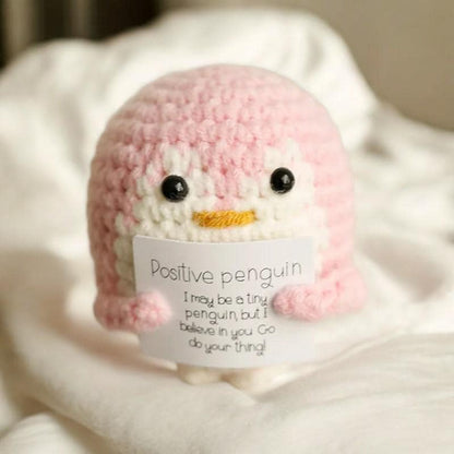 Cute Motivational Penguin Plushie