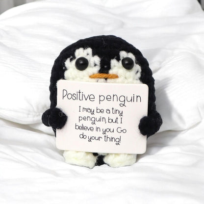 Cute Motivational Penguin Plushie