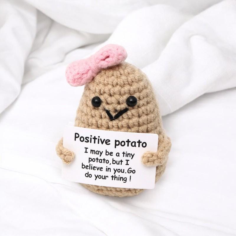 Unique Crochet Motivational Potato