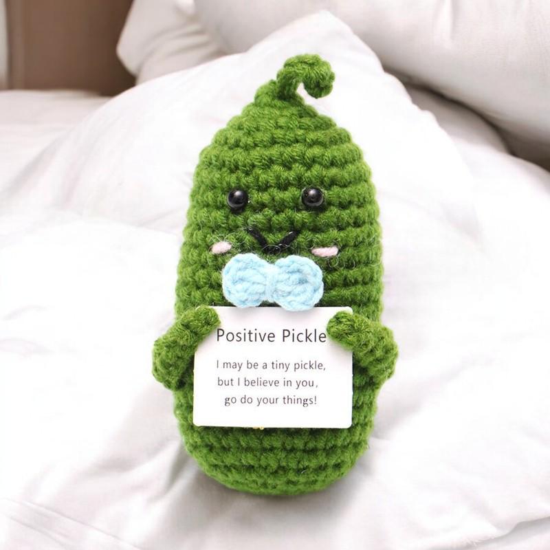 Unique Crochet Pickle Plushie