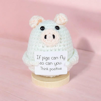 Crochet Pig Plush For Desk Decor