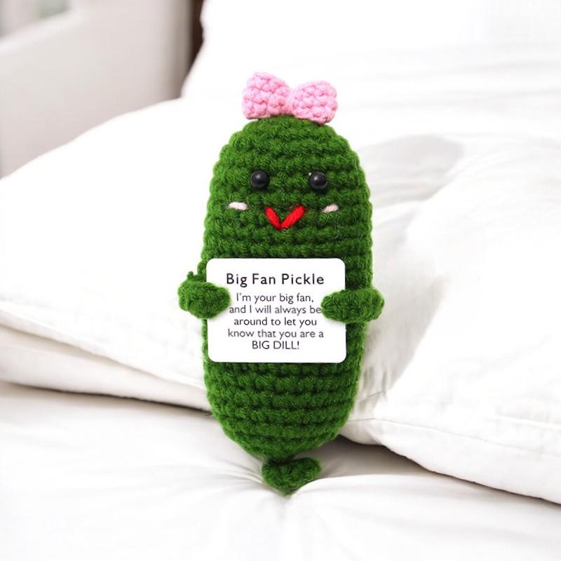 Unique Crochet Pickle Plushie