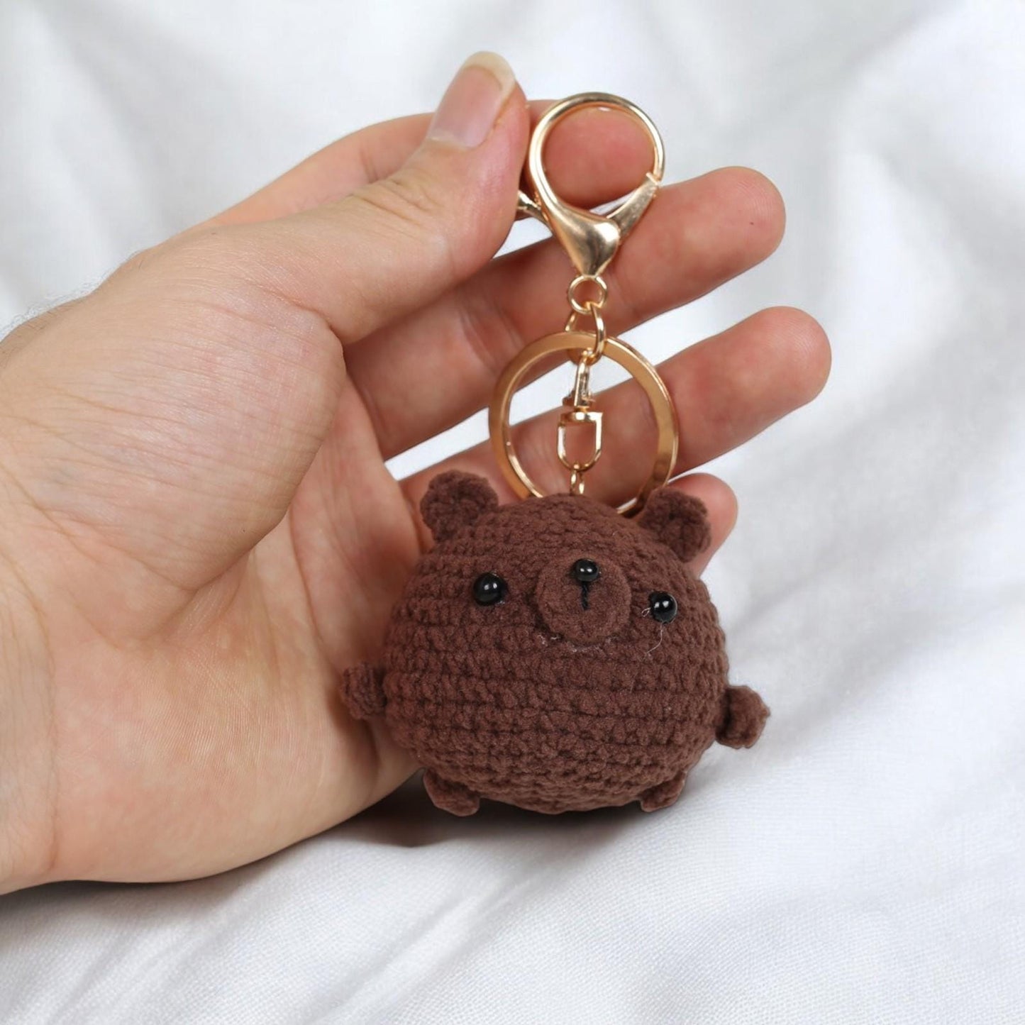 Cute Capybara Plush Keychain