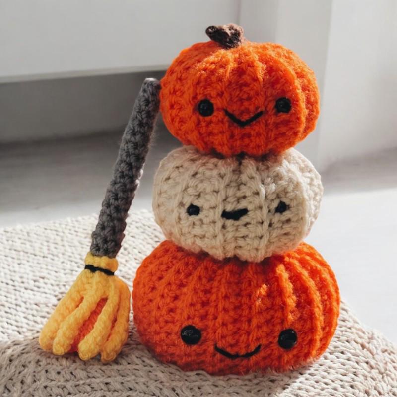 Cute Crochet Pumpkin For Holiday Decor