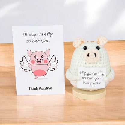 Crochet Pig Plush For Desk Decor