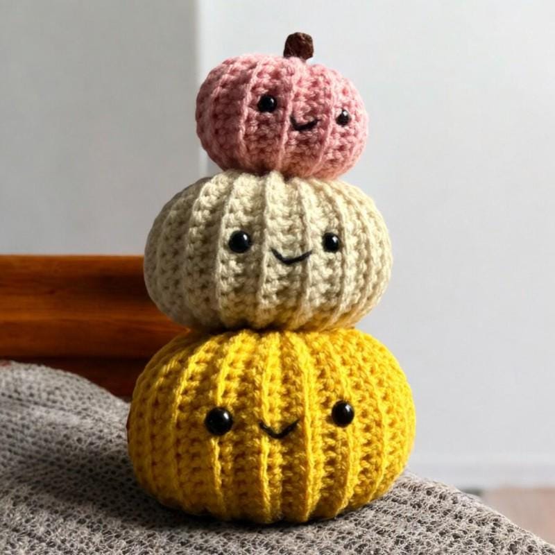 Cute Crochet Pumpkin For Holiday Decor