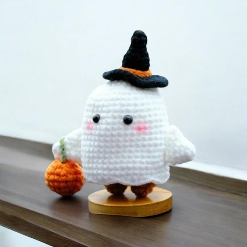 Cute Crochet Ghost Plushie Ornament