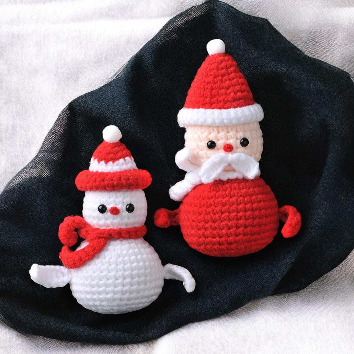 Cute Snowman Crochet Doll