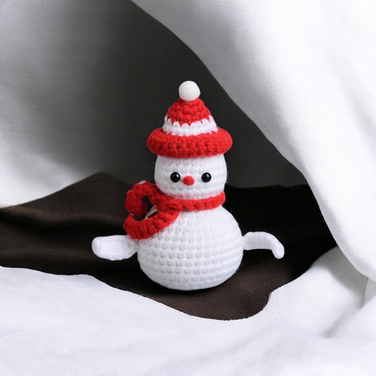 Cute Snowman Crochet Doll