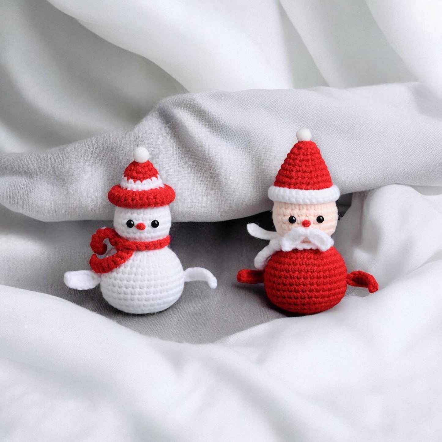 Cute Snowman Crochet Doll