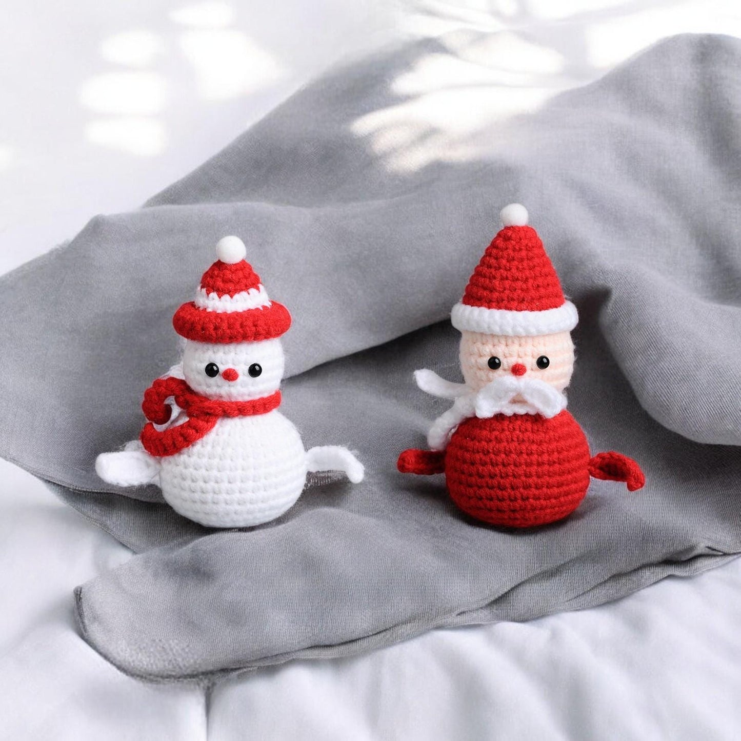 Cute Snowman Crochet Doll