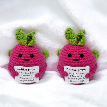 Crochet Pitaya Ornament For Desk Decor