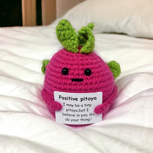 Crochet Pitaya Ornament For Desk Decor