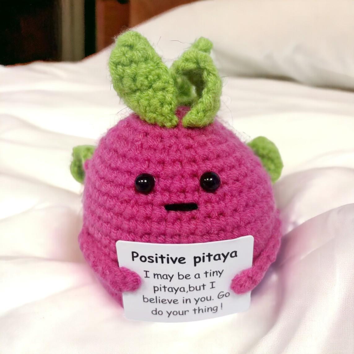 Crochet Pitaya Ornament For Desk Decor