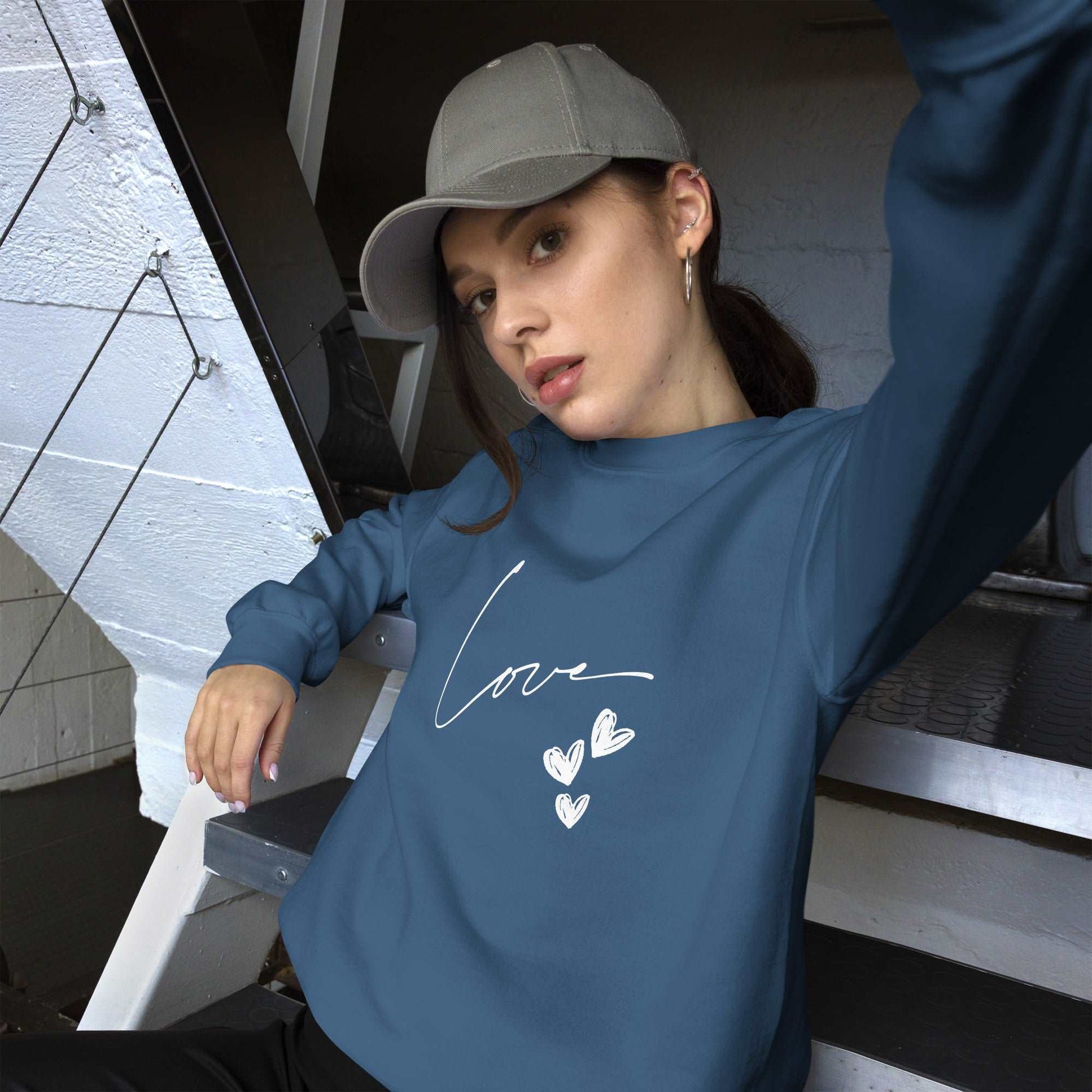 Love Handcrafted Unisex Sweatshirts: Unique Designs for All - Available in All Sizes!"